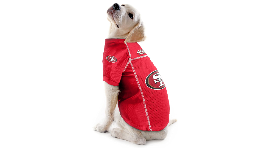 san francisco 49ers dog jersey